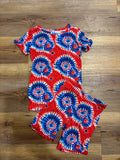 Patriotic Tye Dye PJ Short Set