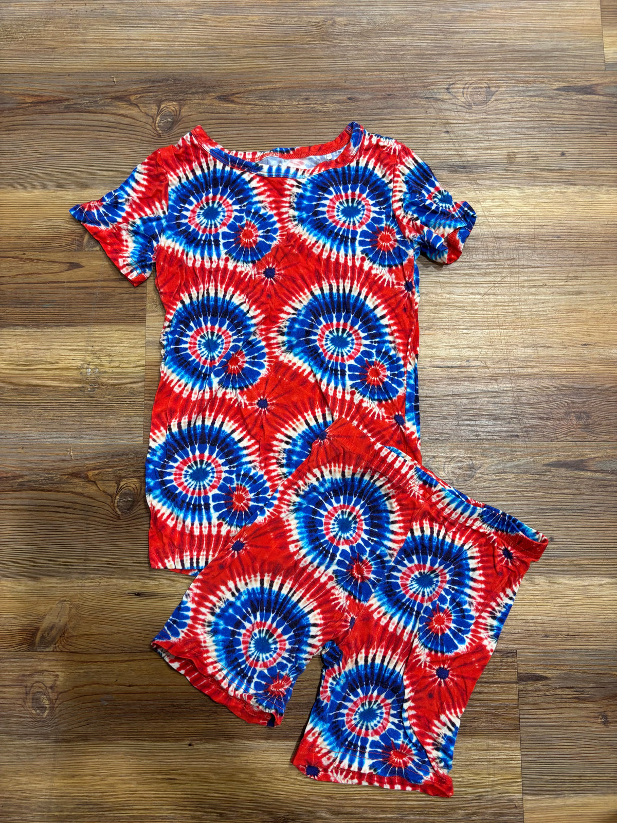 Patriotic Tye Dye PJ Short Set