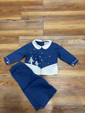 Blue/White Christmas Tree Set (spots)