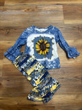 Blue Bleach Sunflower Set