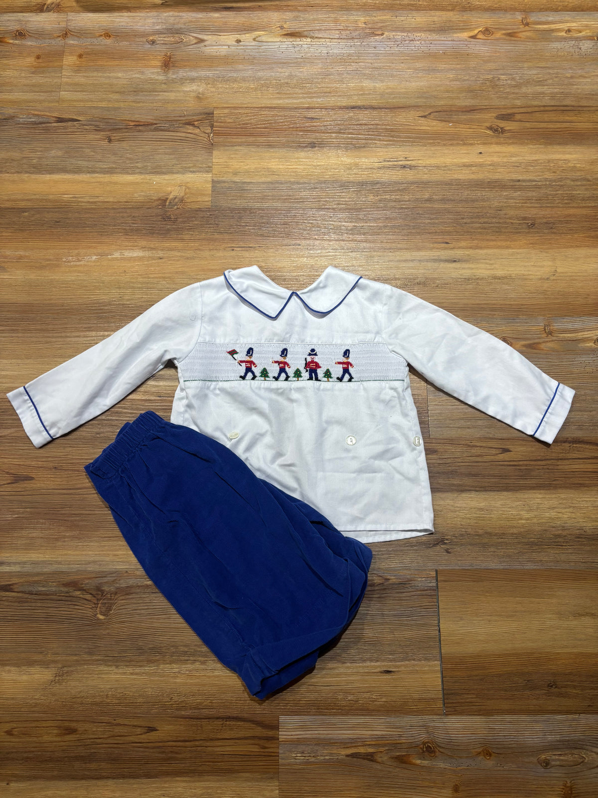Smocked Soldiers Collared Set