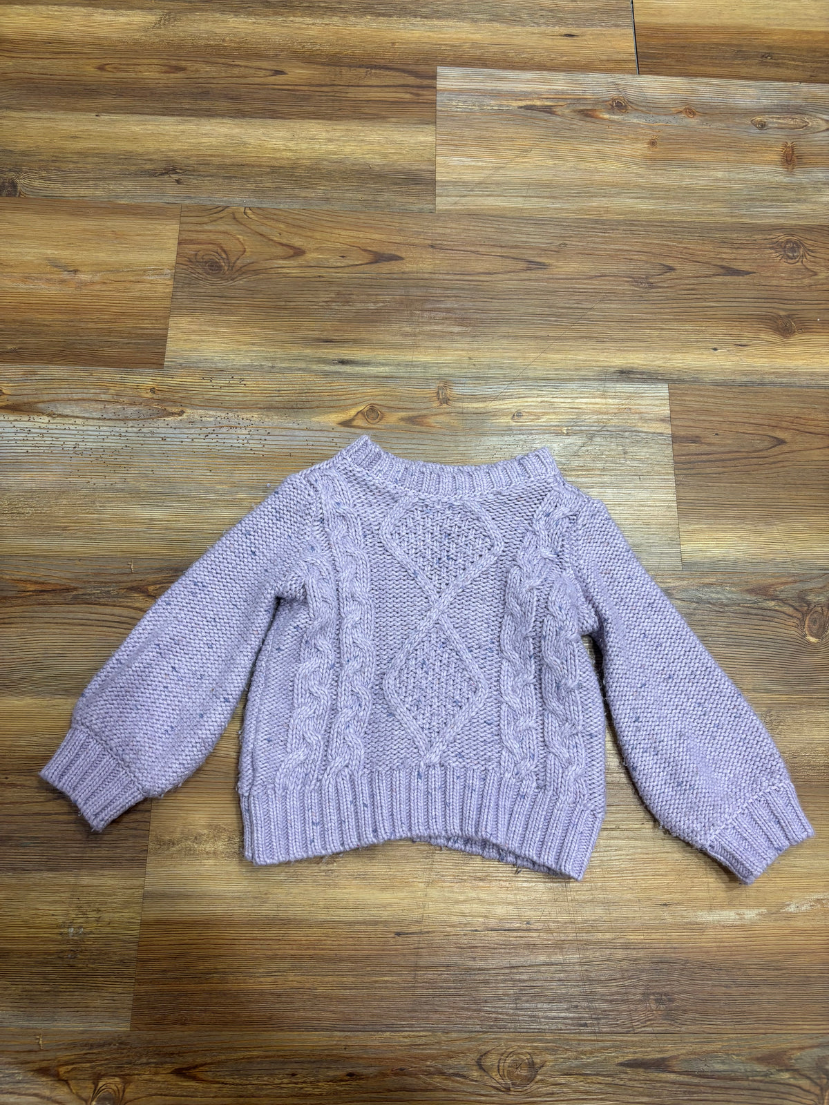 Purple Cable Sweater