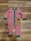 Striped Gingerbread Buttons Romper