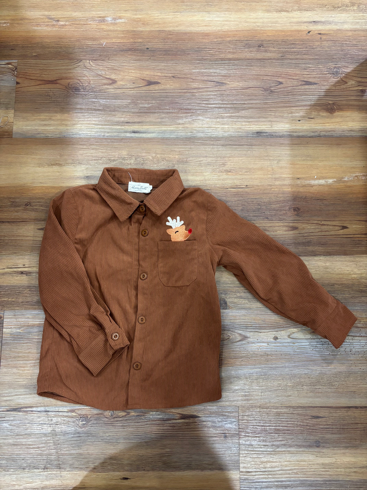 Reindeer Corduroy Button Down