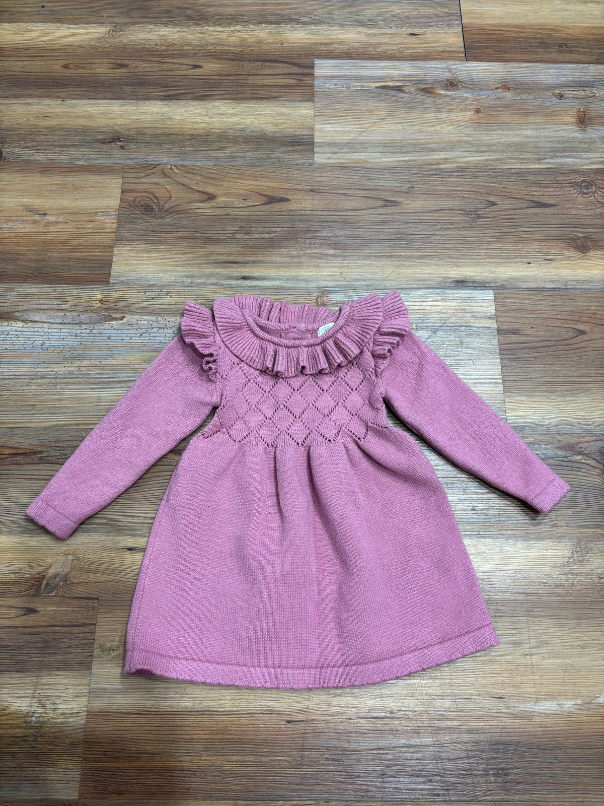 Mauve Cable Knit Dress