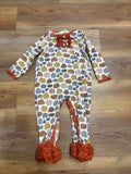 Pumpkin Ruffle Romper