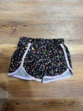Black Neon Splatter Athletic Shorts