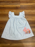 Blue Plaid Bunny Dress (stain)