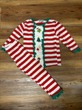 Red Stripe Grinch Ruffle PJ Set