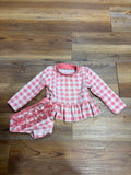 Pink Gingham Tankini Set