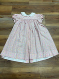 Pink Floral Collar Dress