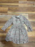 Grey Floral Dress