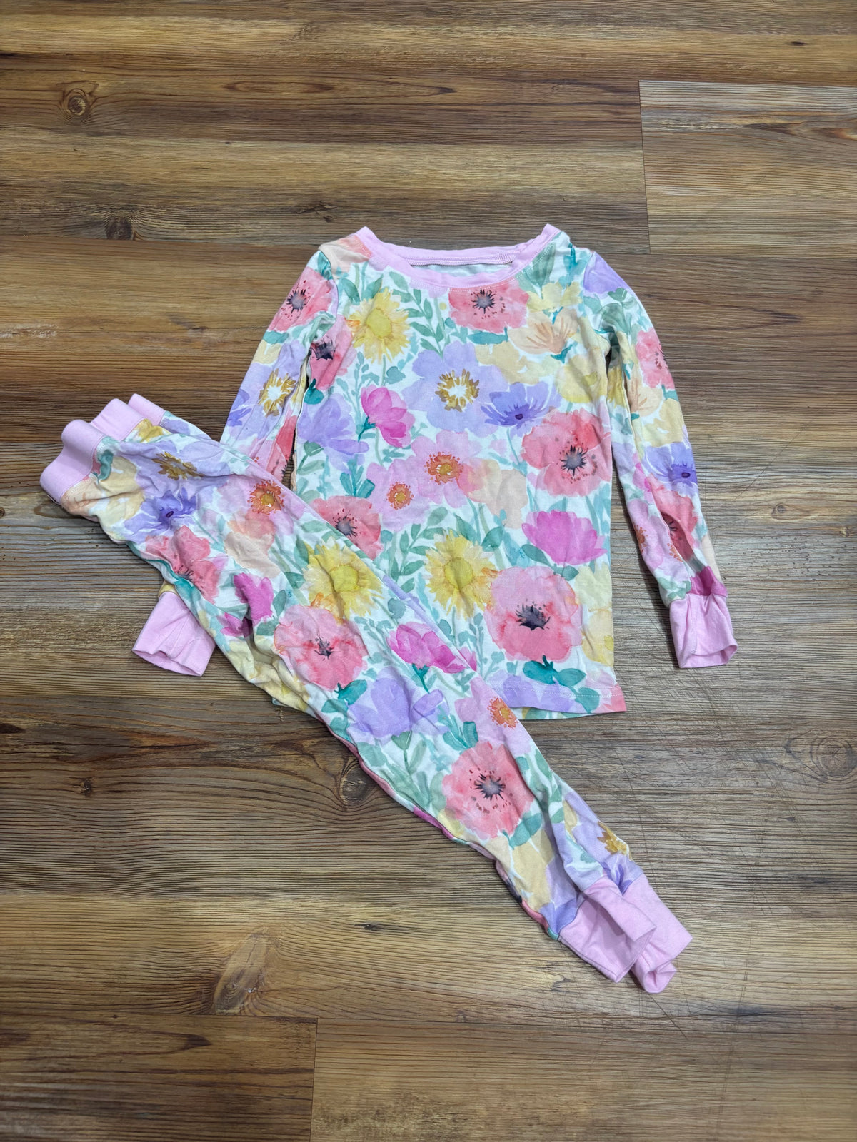 Pink Floral PJ Set