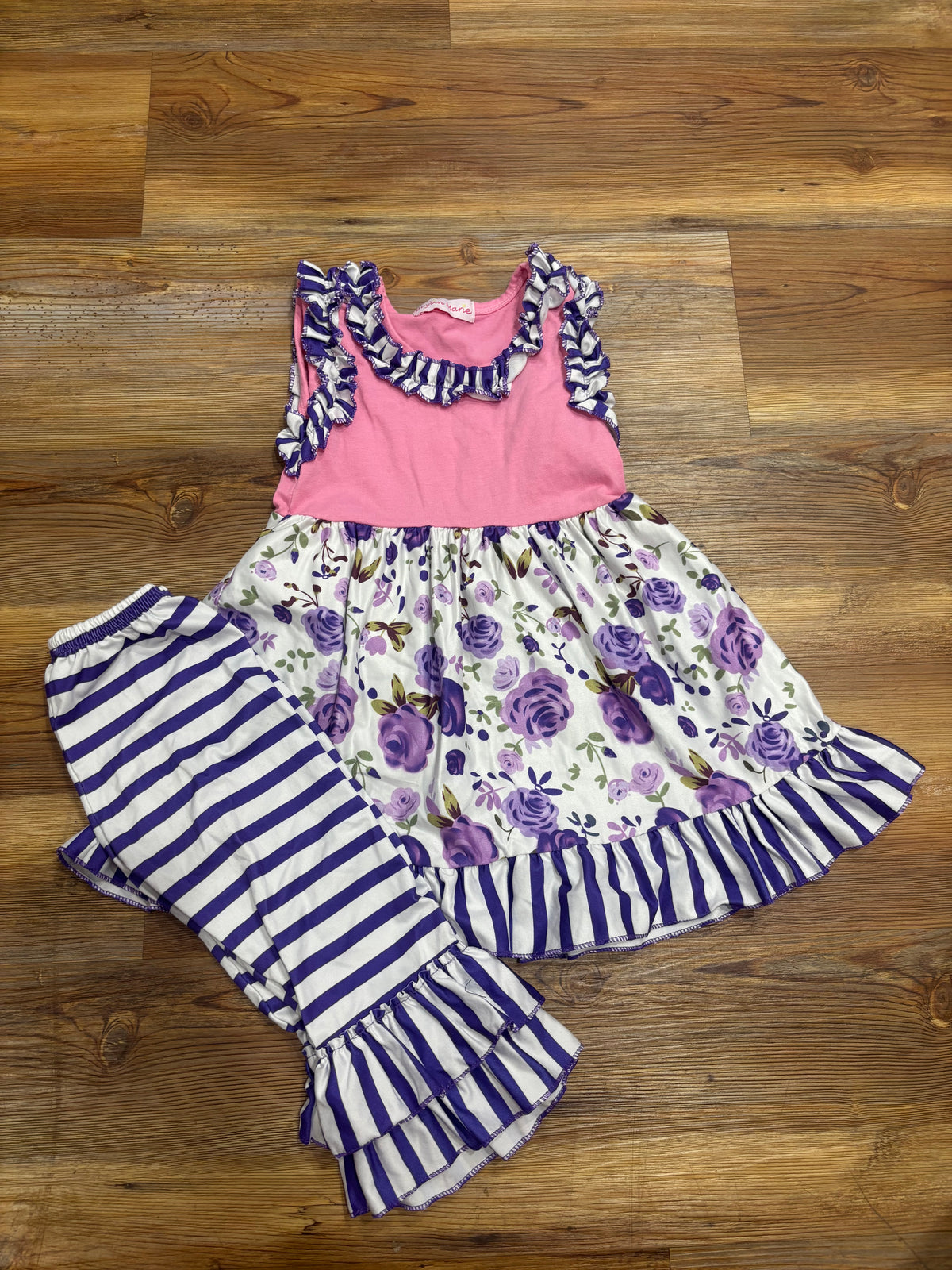 Purple Stripe Rose Set