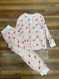 Adult Pink Santa PJ Set