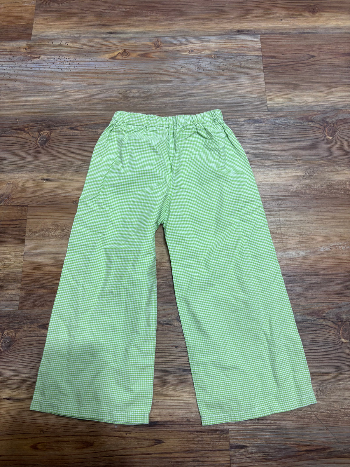 Green Gingham Pants