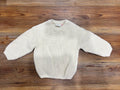 Cream Crochet Sweater