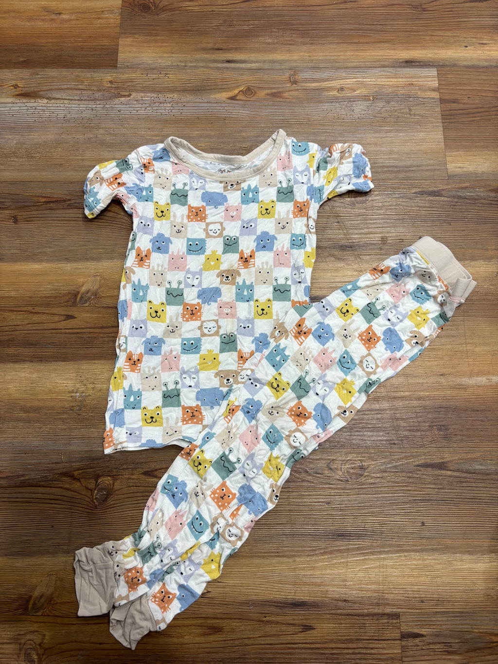 Animal Block PJ Set