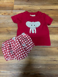 Crimson Elephant Bloomer Set