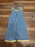 Blue Plaid w/ Yellow Trim Longall