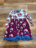 Plum Floral Dress