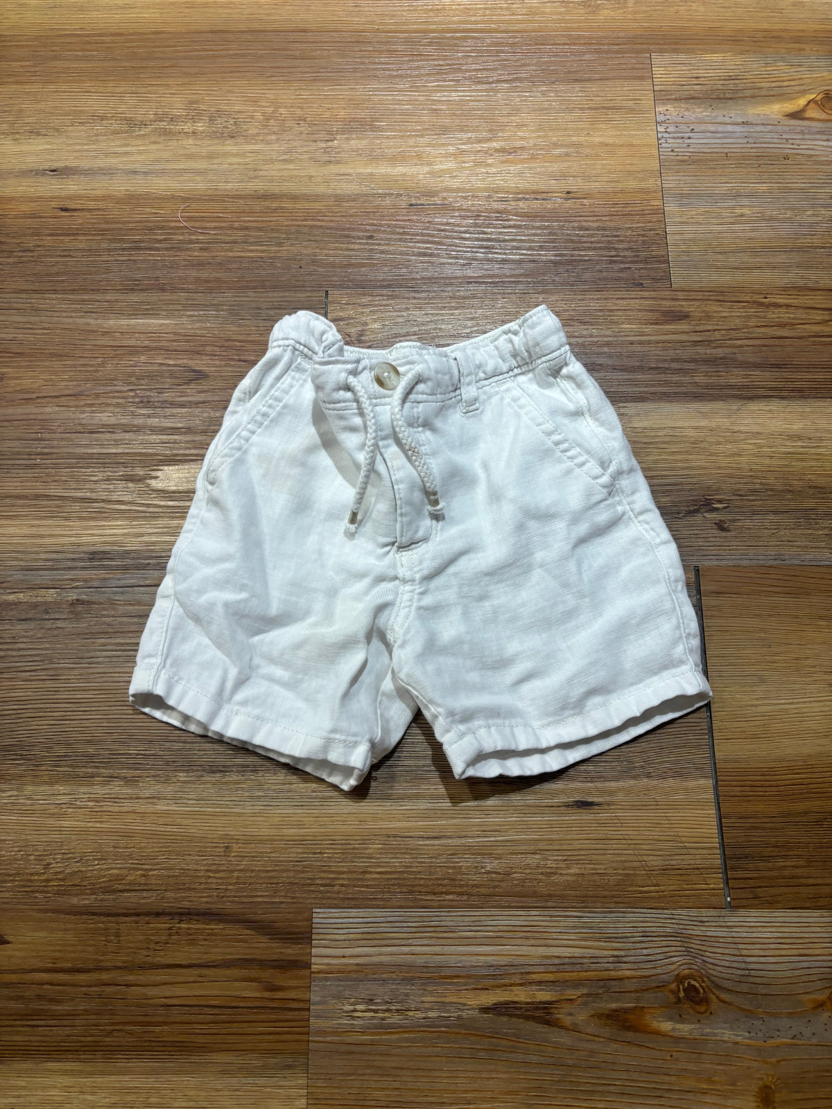 White Drawstring Shorts
