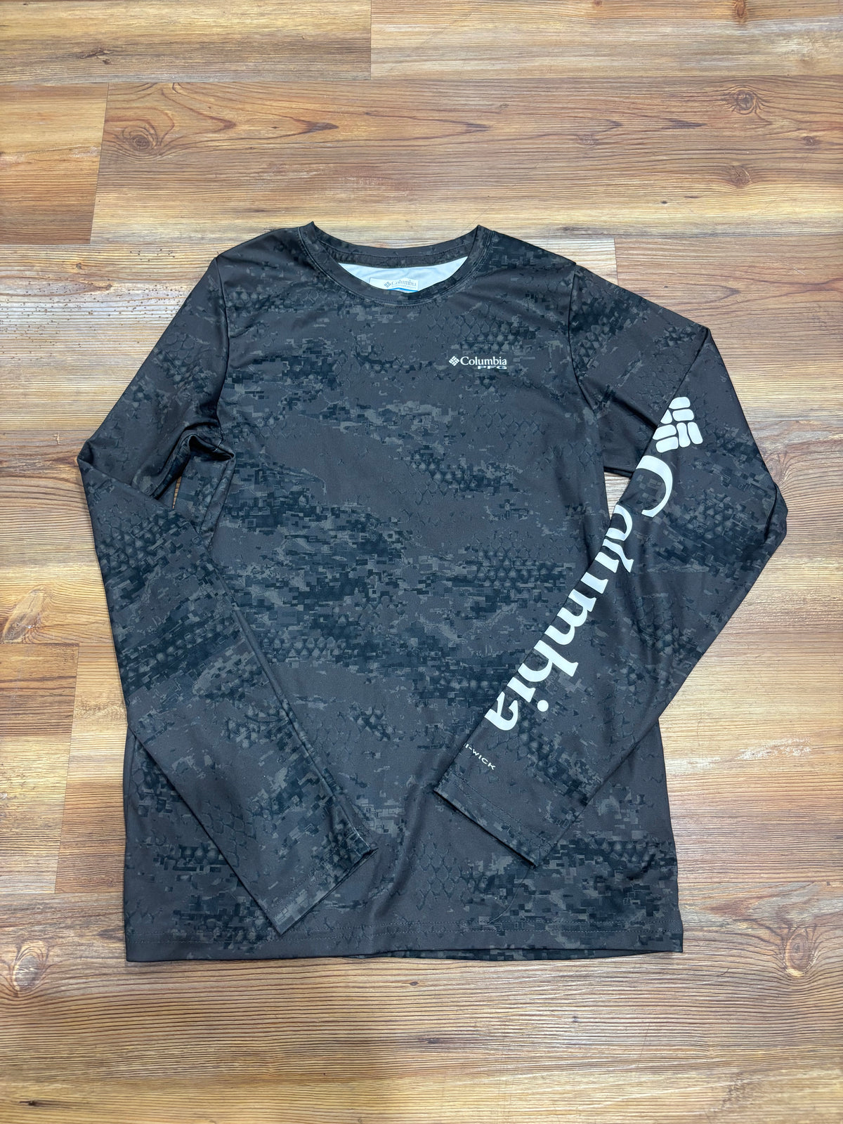 Black Printed LS Shirt
