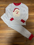Blue Striped Santa Set