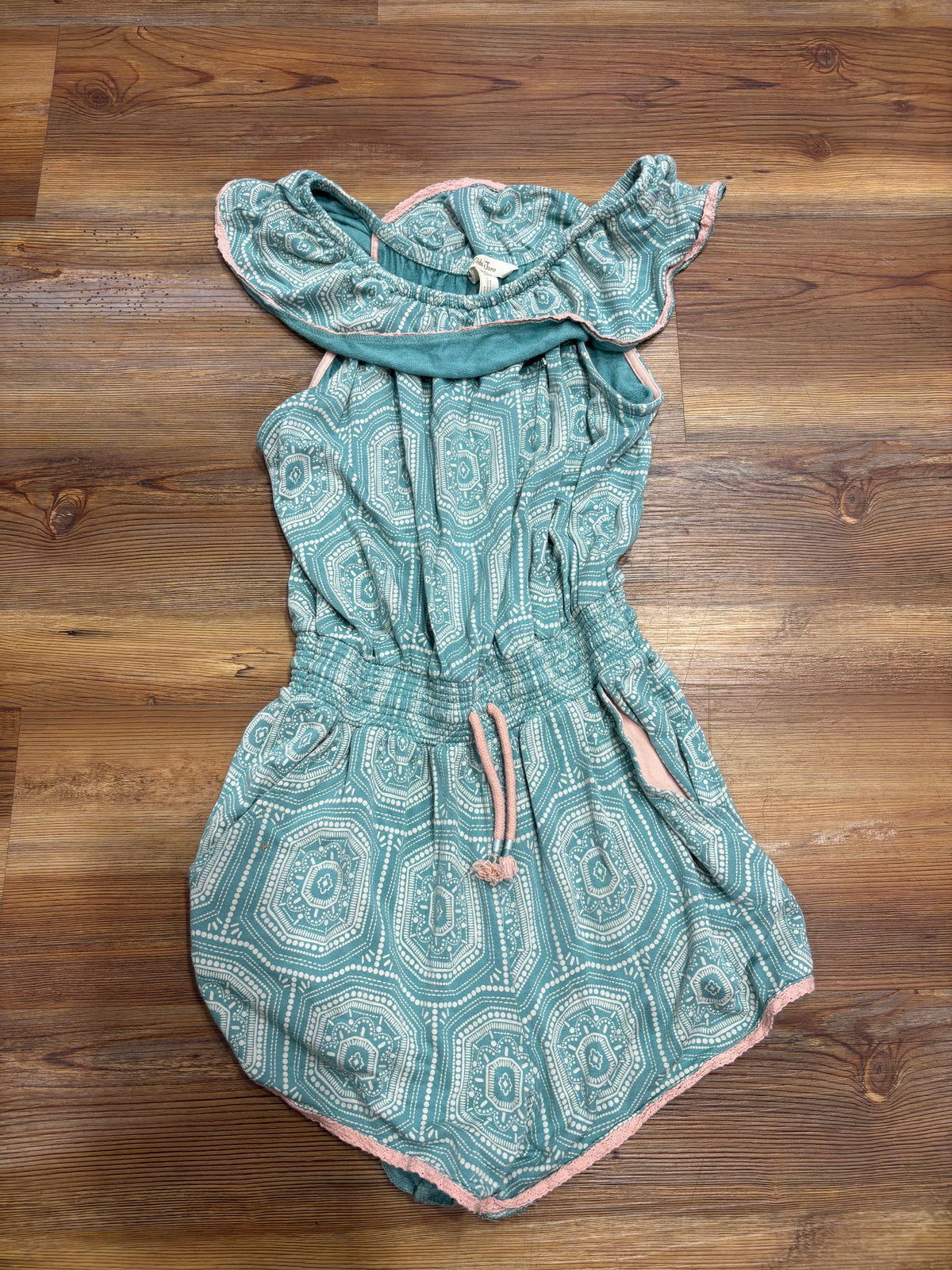 Blue Ruffle Romper