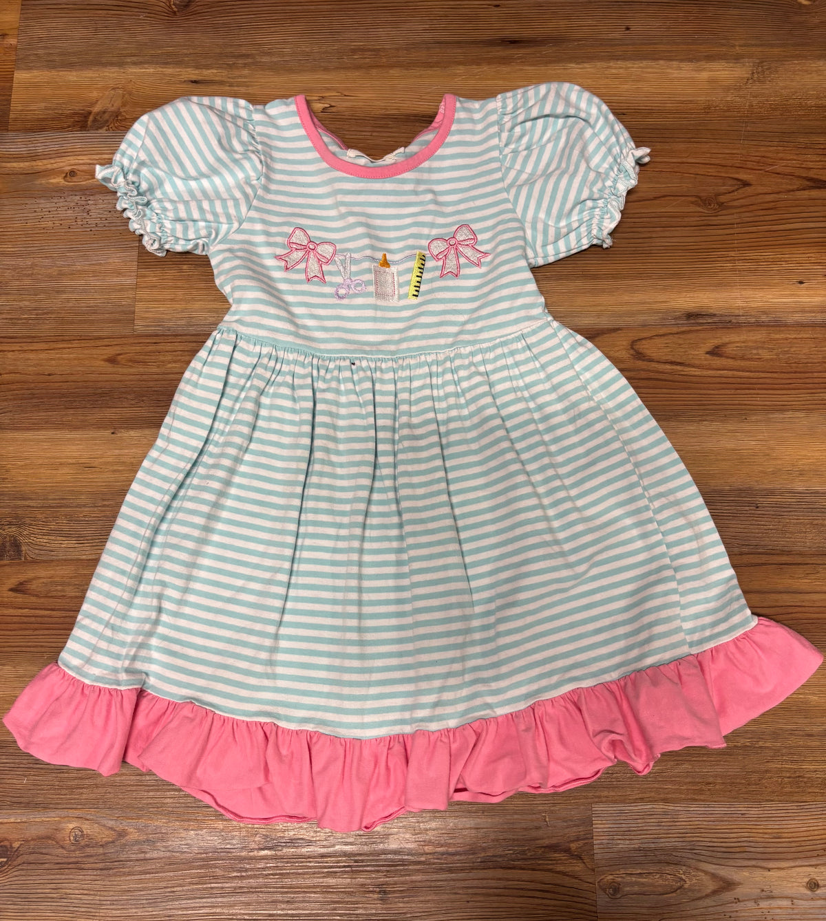 Striped School Supplies Dress