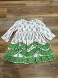 Pink & Green Christmas Tree Dress
