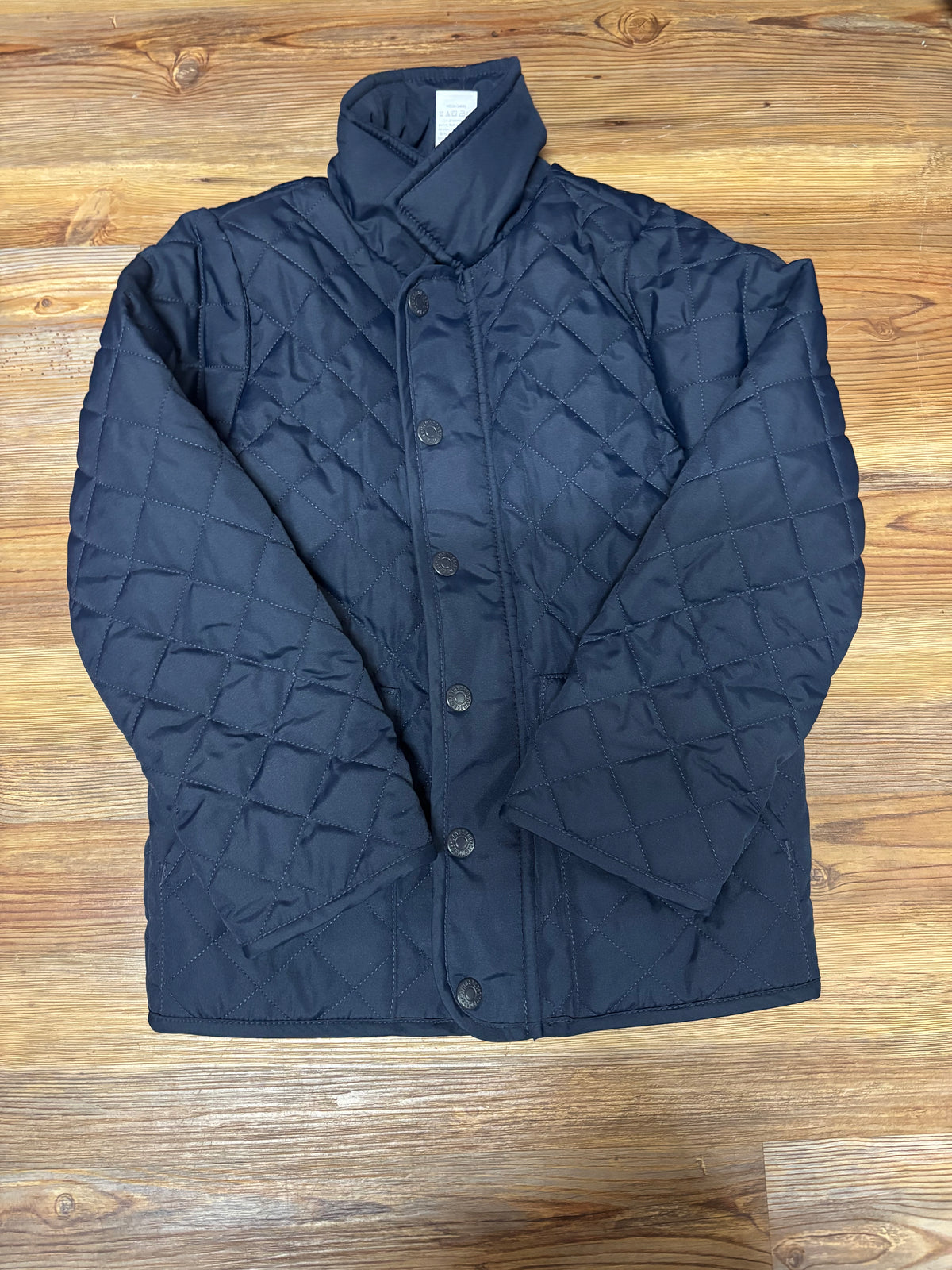 Navy Quilted Jacket