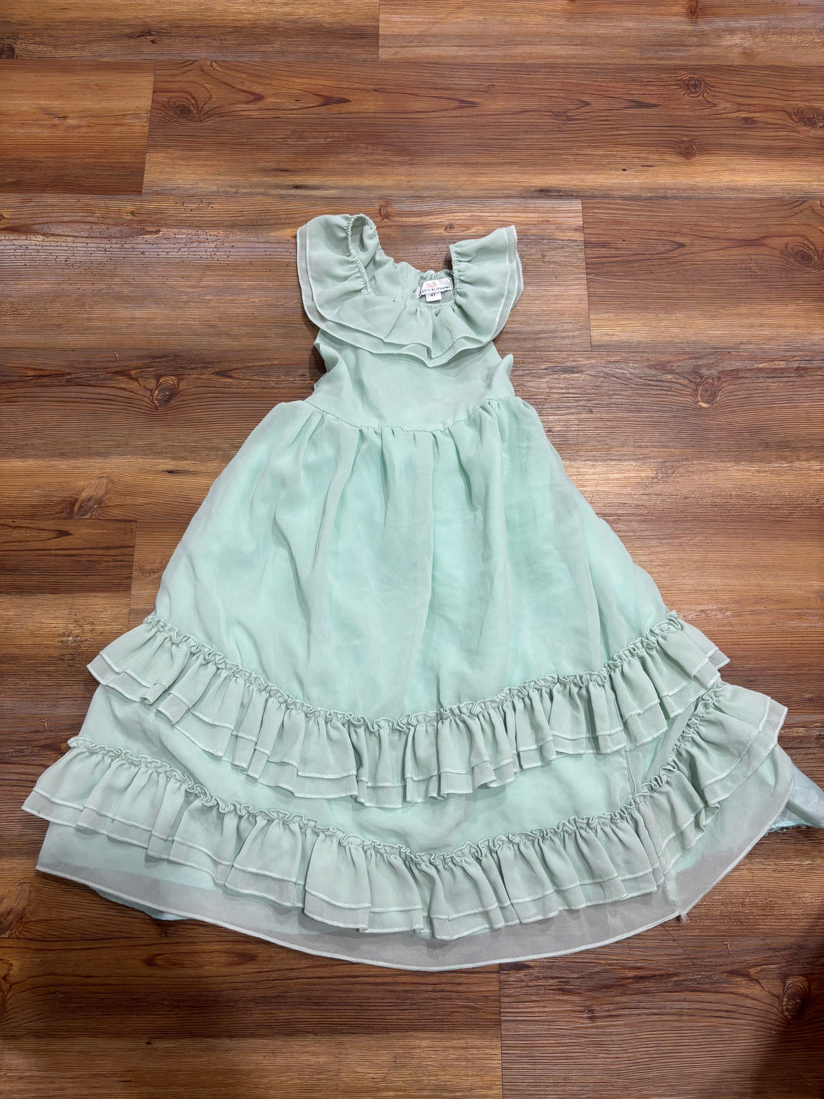 Mint Ruffle Dress