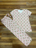 Adult Pink Ribbons PJ Set