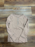 Brown Basic LS Shirt