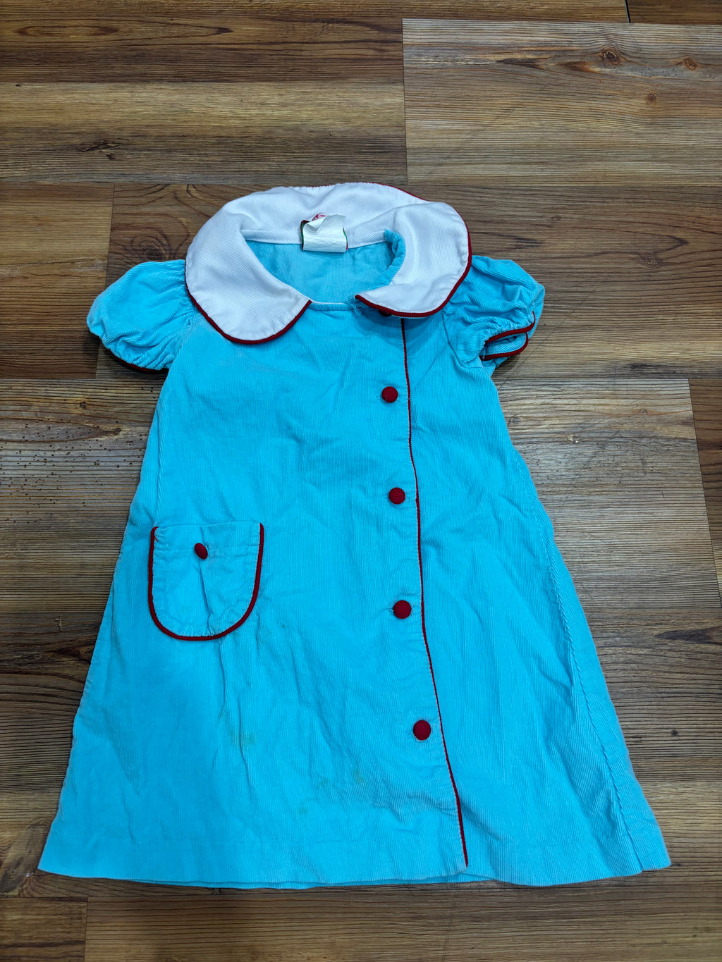 Blue Corduroy Dress (spots)