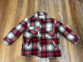 Red Plaid Fuzzy Flannel Shirt