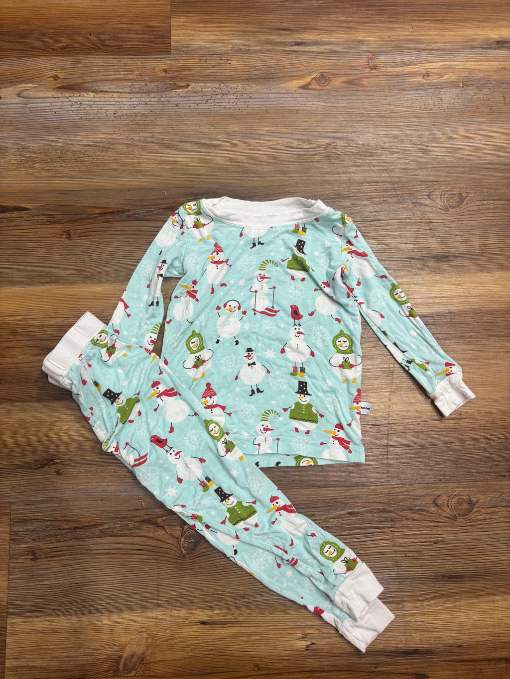 Sledding Snowmen PJ Set (spots)