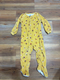 Yellow Floral Footie