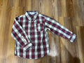 Red & White Plaid Button Down Shirt