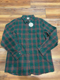 NWT Adult Christmas Plaid Button Down Shirt