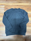 Heather Black Ribbed Sweatshirt