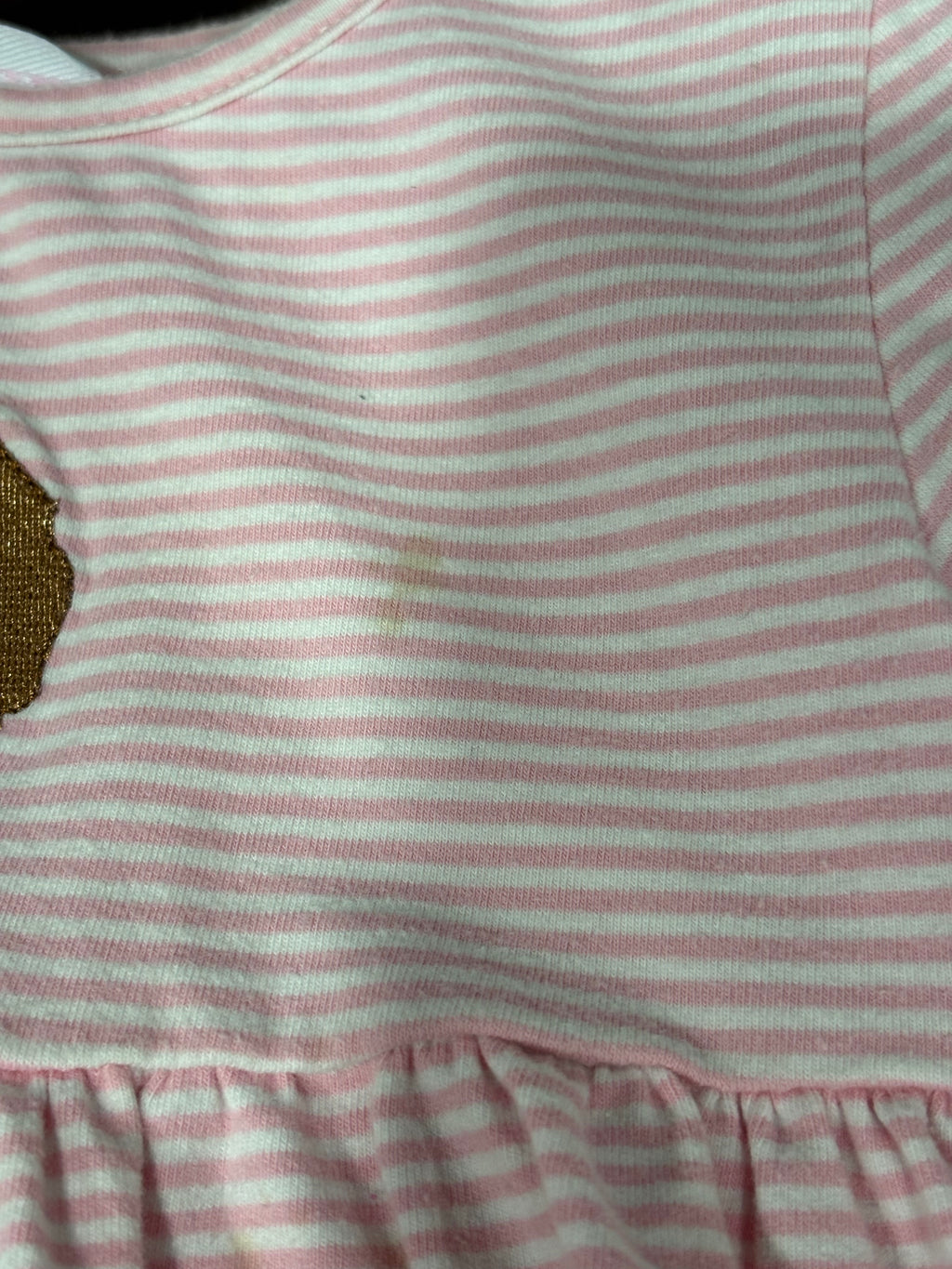 Pink Stripe Goldendoodle Shirt (spots)