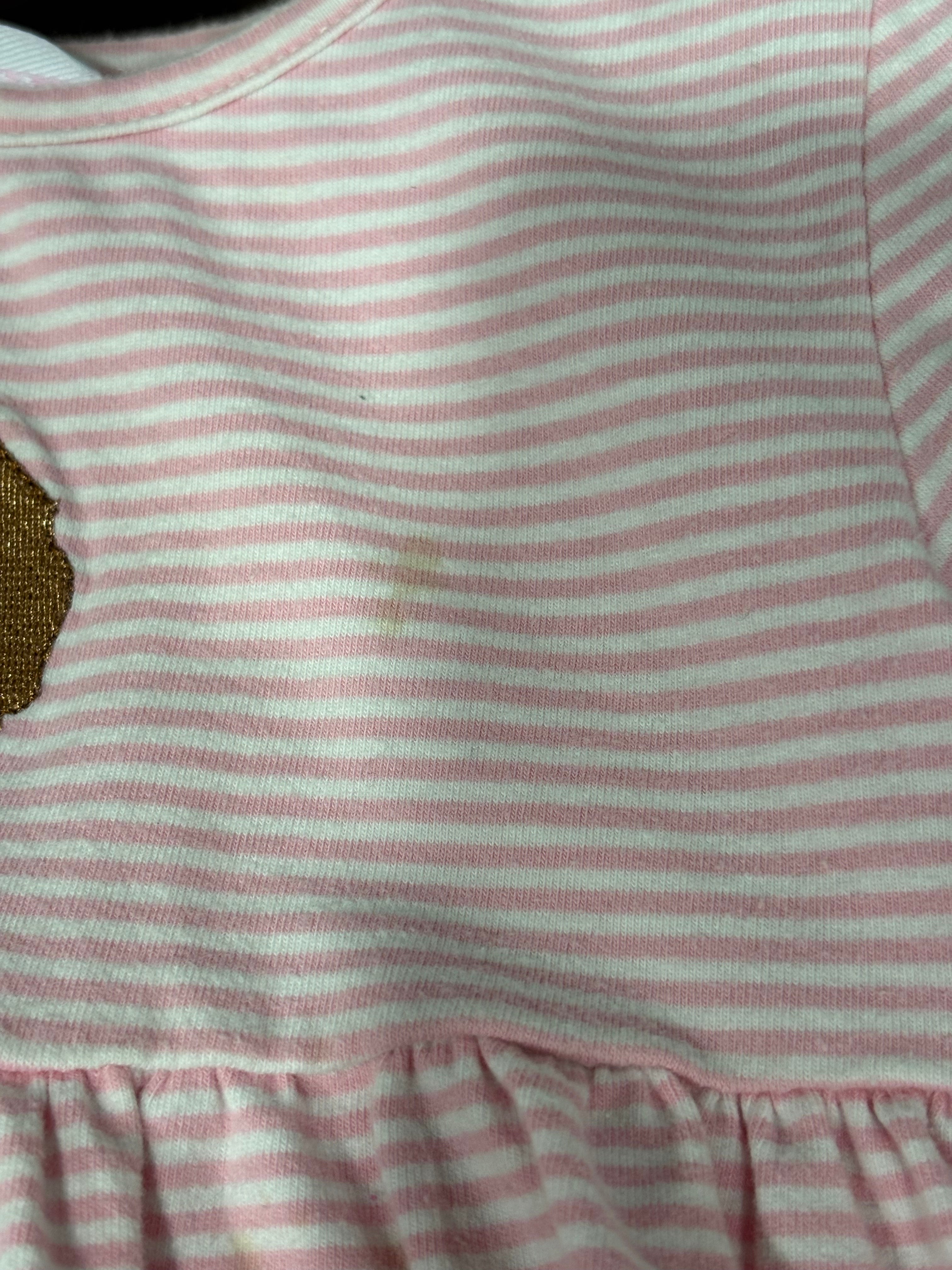 Pink Stripe Goldendoodle Shirt (spots)